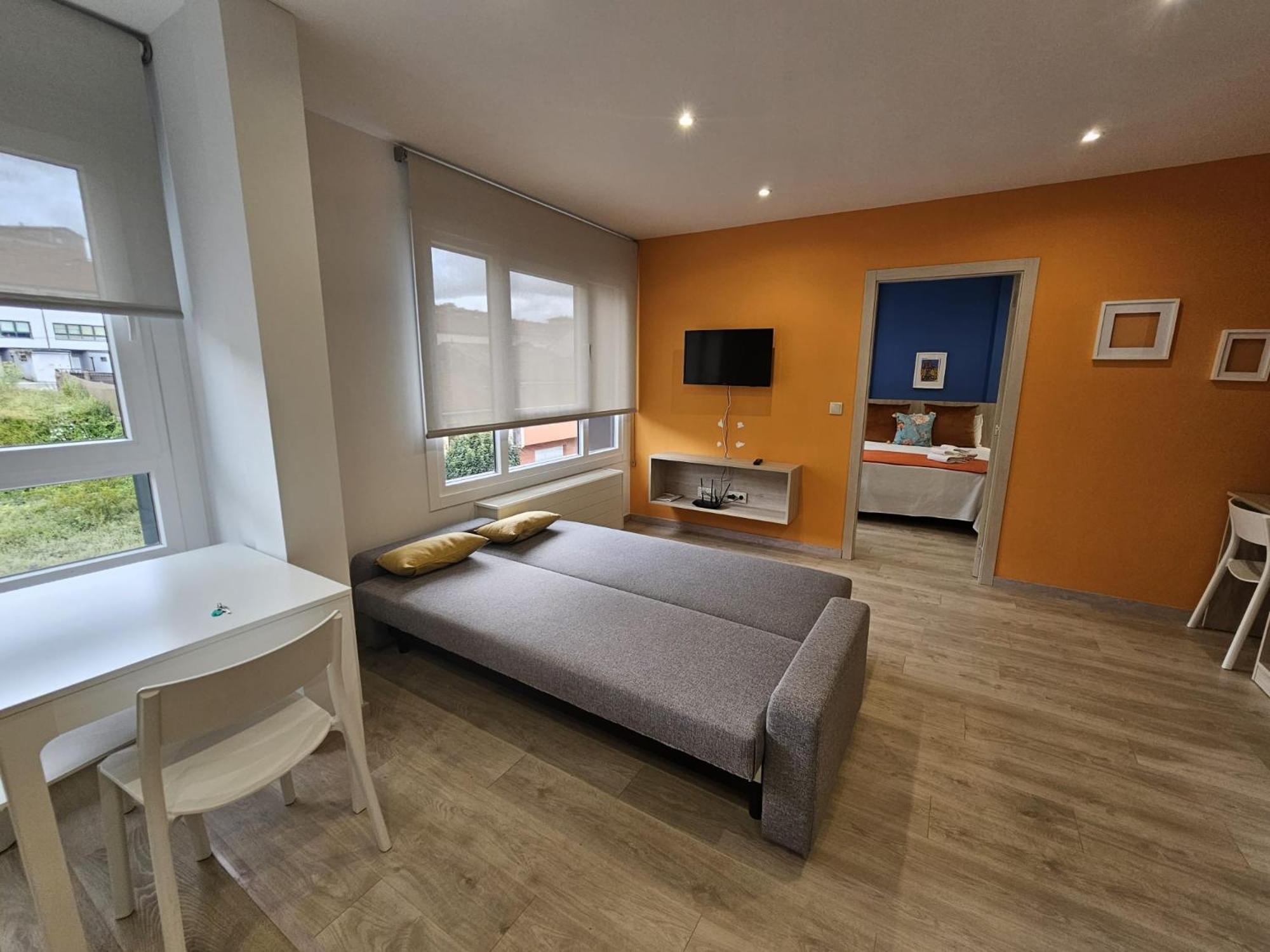 Inicia Avio Apartamentos 圣地亚哥－德孔波斯特拉 外观 照片